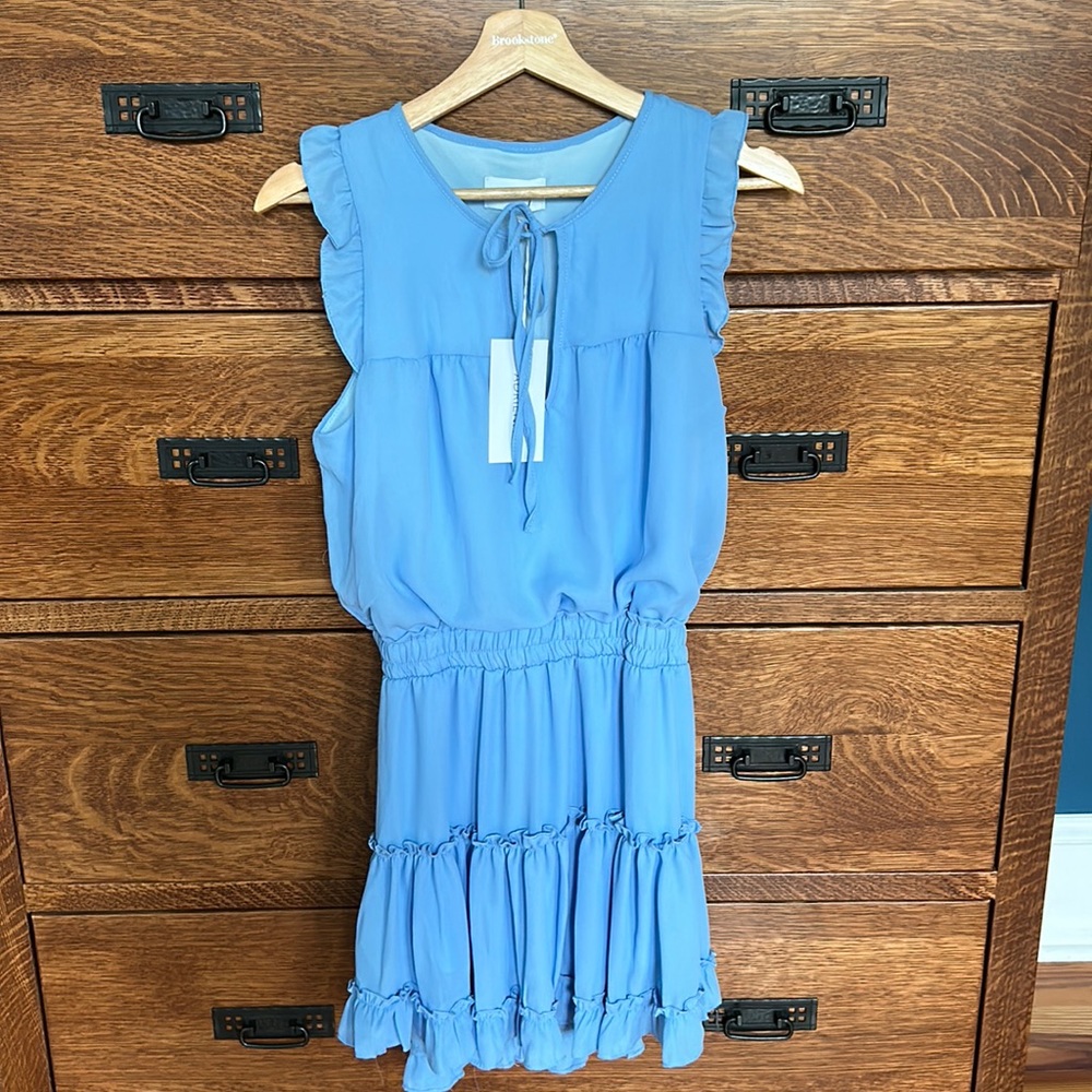 Adrienne boutique dress, beautiful cornflower blue, NWT